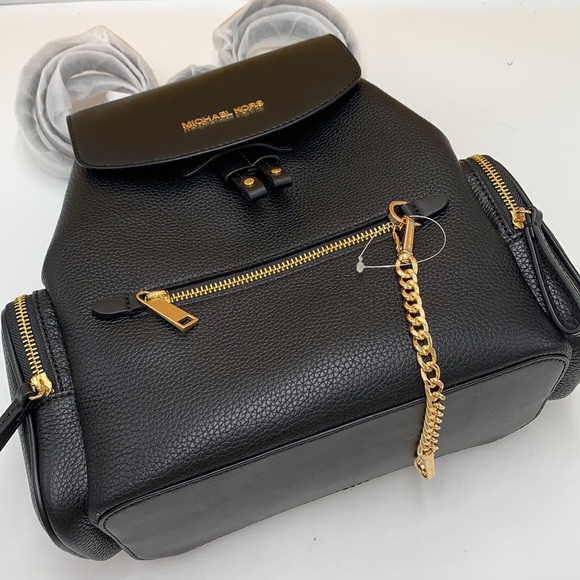 MICHAEL KORS
Jet Set Medium CHAIN Pebbled Leather
Backpack BLACK COLOR - Picture 7 of 15